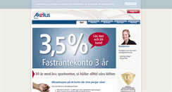 Desktop Screenshot of akeliusspar.se